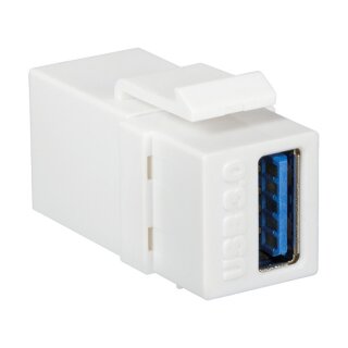 Keystone Verbinder USB 3.0-A F/F, white LogiLink