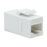 Keystone Verbinder Cat.6 UTP, 2xRJ45, white LogiLink