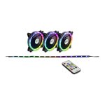 LED Lüfter Inter-Tech Argus RS-04 RGB (3x RGB 120mm...