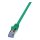Patchkabel CAT6a RJ45 S/FTP 7,5m Green LogiLink PrimeLine PIMF LSZH