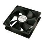 Fan 80x80x25, black,