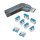 Port Blocker, USB-A, 1 Key + 8 Locks