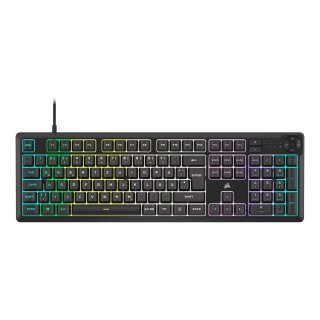K55 Core RGB gaming keyboard black - membrane gaming keyboard with 10-zone RGB lighting