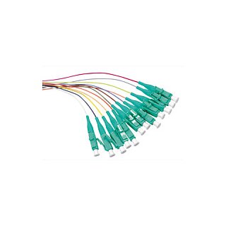 Logilink Fibre optic pigtail set - LC - OM3 50/125 - 2 m - aqua - 12 pieces
