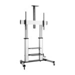 Display cart, 60"-100", silver