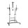 Display cart, 60"-100", silver