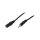 Audio cable, 3.5 mm 3-pin/M to 3.5 mm 3-pin/F, black, 5 m