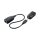 USB 2.0 Cat.5 extender, 50 m, pigtail, black