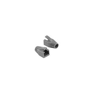 Modular RJ45 Plug Cable Boot 8mm grey, 10pcs