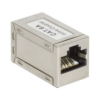 RJ45 Inline Coupler, Cat.6A, mini type, shielded
