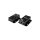 USB 2.0 Cat.5 extender, 50 m, 1-port, mountable, POE, black