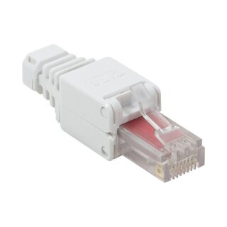Modular Plug RJ45 Cat.6, UTP, toolless, white