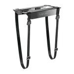 Adjustable under desk CPU mount with strap