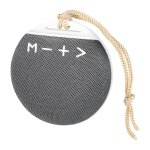 Portable BT 4.2 Speaker, fabric covering, round shape