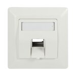 Keystone Faceplate 45° for 1 module, pure white