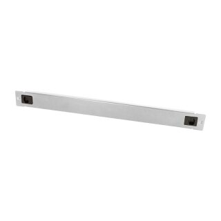 19" Blank Panel, tool-free snap-in type, 1U, metal, grey