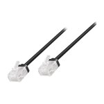 Logilink Patch Cable Cat.6A U/UTP Slim High-Flex, black 15 m