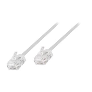 Logilink Patch Cable Cat.6A U/UTP Slim High-Flex, white 15 m