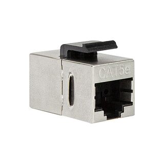 Keystone Coupler Cat.5e STP, 2xRJ45, metal, shielded