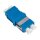 Fiber Adapter LC Duplex, 12 pieces, without flange, blue