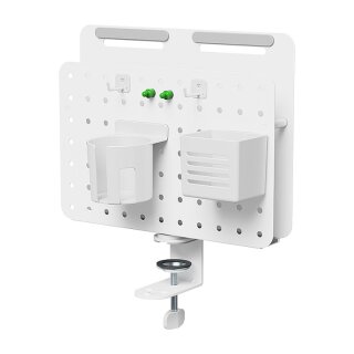 Pegboard, Clamp-on, Office, 362x445mm, rotating, white
