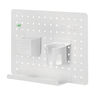 Pegboard, Wall-mounted, Office, 420x320mm, white