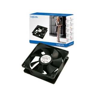 Fan 120x120x25, black,