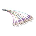 Fibre optic pigtail set - LC - OM4 50/125 - 2 m - purple...