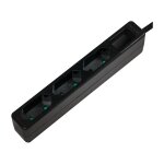Outlet Strip, 3 euro sockets, black