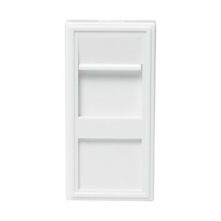 French faceplate modular insert 22.5*45 mm, white