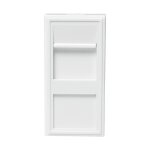 French faceplate modular insert 22.5*45 mm, white
