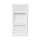 French faceplate modular insert 22.5*45 mm, white