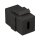 USB 3.1 Gen2 Type-C keystone coupler, C/F to USB-C/F, PD, black