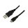 USB Kabel A -> Micro B Stecker 2.0 1,80m schwarz