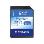 CARD 64GB Verbatim XC Premium Class 10 retail