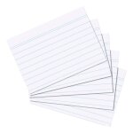 Herlitz Karteikarte A6 liniert weiß 100er Packung