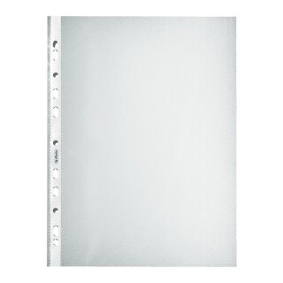 Herlitz Prospekthülle A4 genarbt Premium 100er Packung