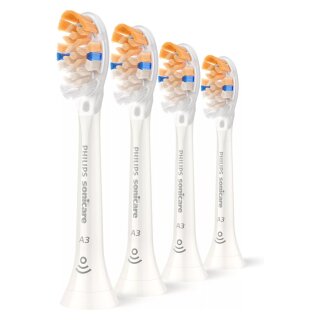 HX9094/87 Sonicare Premium All-in-One Replacement brush heads, 4 pcs, White