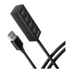 AXAGON HUE-M1AL Mini USB-A-Hub,4x USB-A 3.2 Gen 1, silber...