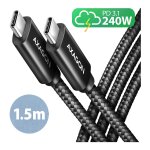 AXAGON BUCM2-CM15AB Ladekabel USB-C zu USB-C 2.0, 1,5 m,...