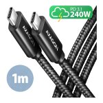 AXAGON BUCM2-CM10AB Ladekabel, USB-C zu USB-C 2.0, 1 m,...