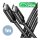 AXAGON BUCM2-CM10AB Ladekabel, USB-C zu USB-C 2.0, 1 m, PD 240 W 5 A, ALU - Schwarz