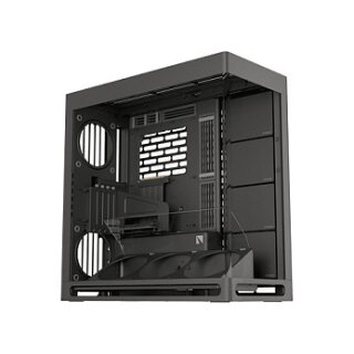 HAVN HS 420 VGPU PC-Gehäuse, Midi-Tower, E-ATX, Tempered Glass, PCIe 5.0 Riser Kabel - schwarz