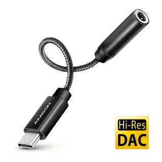 AXAGON ADA-HC USB-C Hi-Res Audio-Adapter - 3,5-mm-Klinke, 32 Bit, 384 kHz