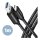 AXAGON BUCM3-AM10AB Kabel USB-C auf USB-A 3.2 Gen 1, schwarz - 1m