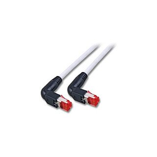 EFB RJ45 Patchkabel Cat.6A S/FTP LSZH Draka UC900 TM21 2x90 grau 0,5m