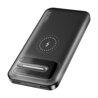 Logilink Mobile Power Bank, LiPo, 10.000 mAh, wireless charging, black