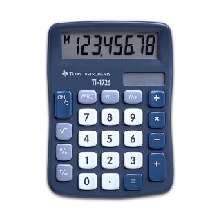 TEXAS INSTRUMENTS Taschenrechner TI-1726 blau