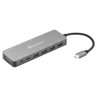 Sandberg 136-45 USB-C 13-in-1 PD 100W TravelDock