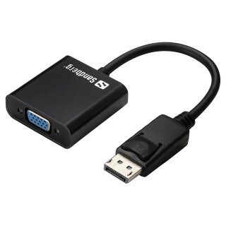 Sandberg DisplayPort 1.2 > VGA (ST-BU) Adapter Schwarz